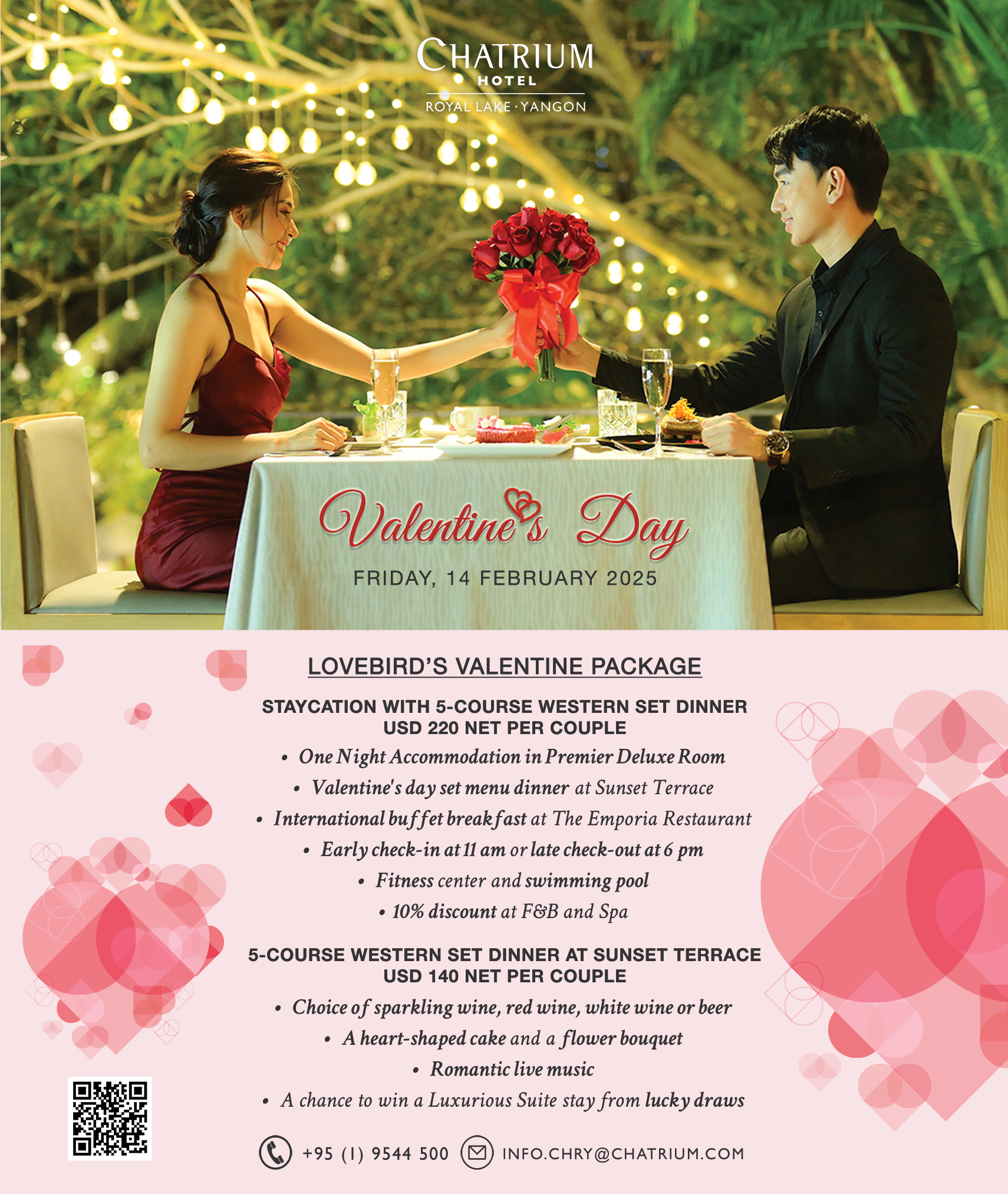 Celebrate Love at Chatrium on this Valentine’s Day!