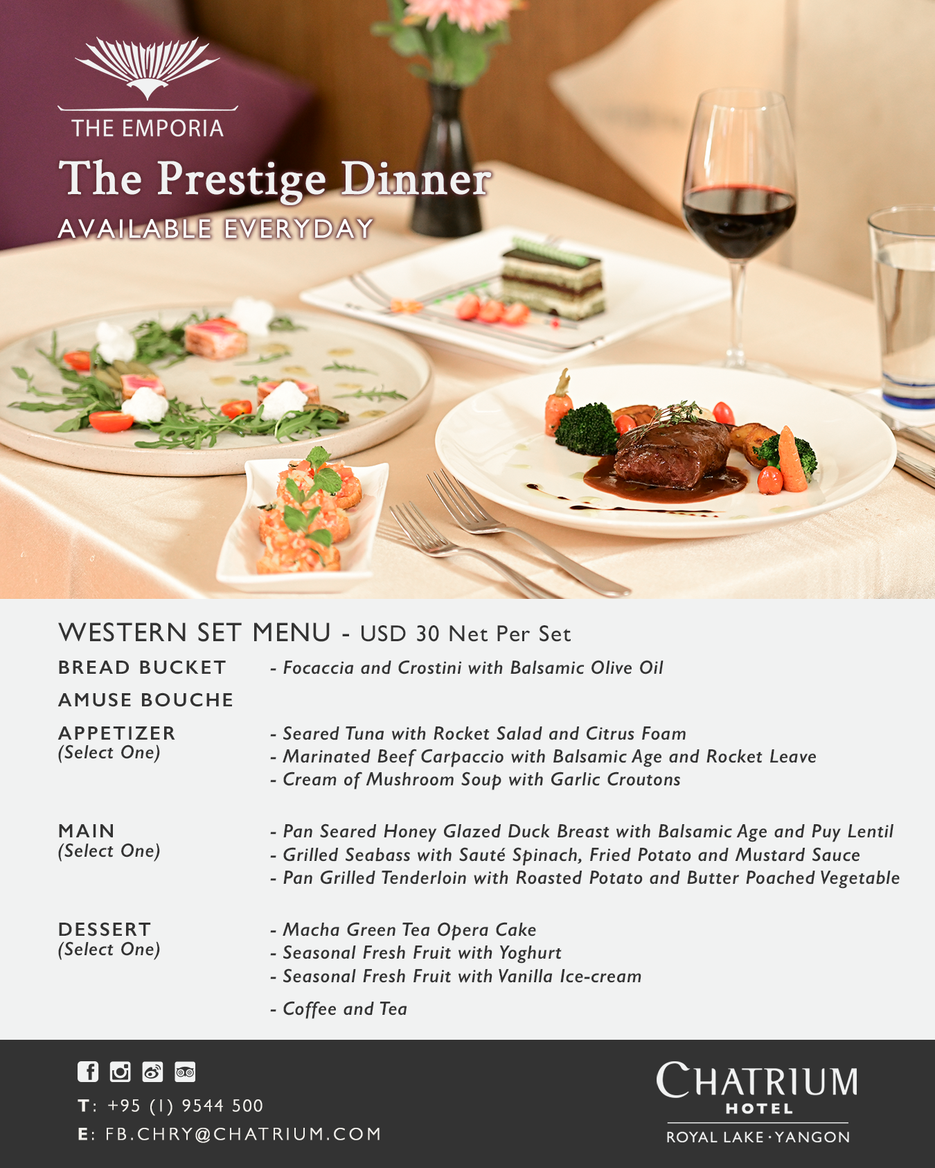 Presitage Dinner Poster